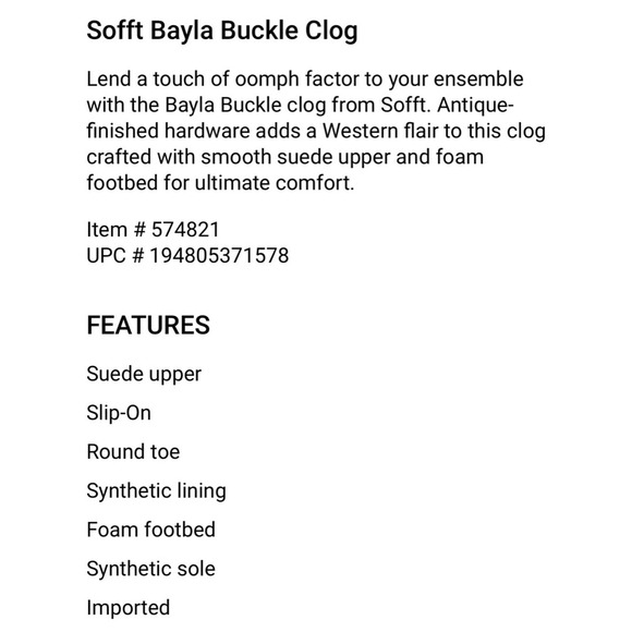 NIB Sofft Bayla 7.5M Suede Leather Slip On Comfort Clogs Mules Black - Picture 9 of 11